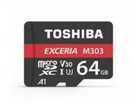 Toshiba microSD 64GB 98MB/s THN-M303R0640E2 - 1390471 - zdjęcie 1